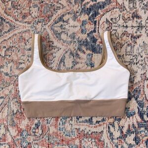 LainSnow Kiawah Bikini Top in Coconut SZ XL NWOT